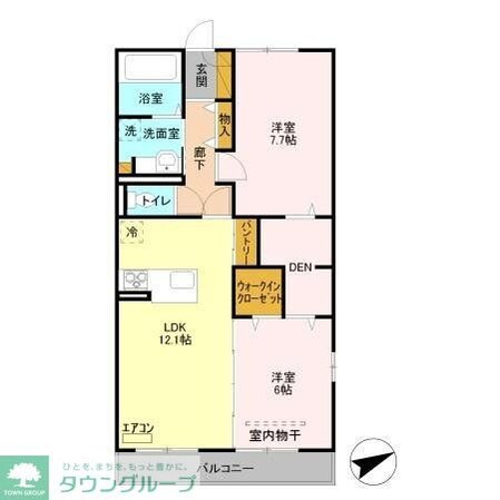 テラス東菅野の物件間取画像
